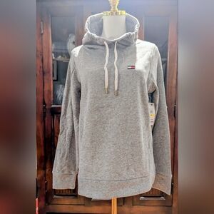 NWT TOMMY Hilfiger Sport Gray Lightway Pullover Funnel Neck Sweatshirt